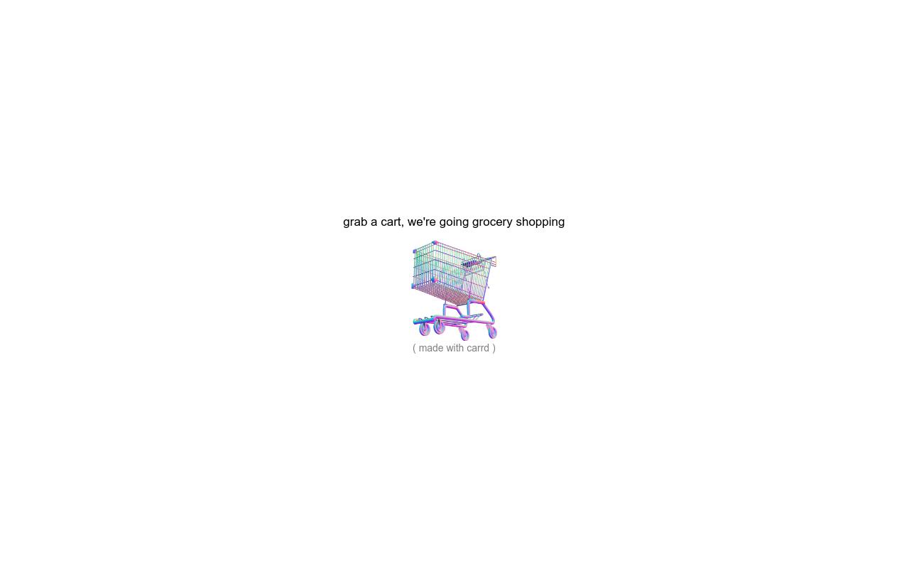 Carrd profile picture for @groceries